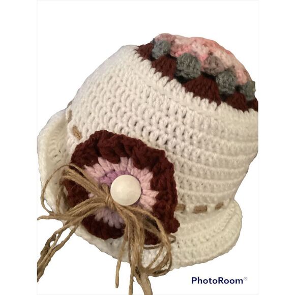 Multi Color Custom Crocheted Fashion Hat main image 4